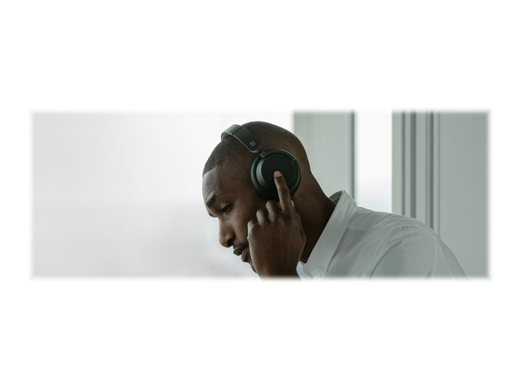 Microsoft Surface Headphones 2 - Headphones with mic - full size - Bluetooth - wireless - active noise canceling - 3.5
