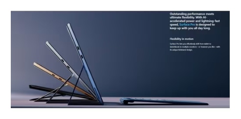 Microsoft Surface Pro 11 Copilot+ PC Black 13IN INTEL CU5/16/256