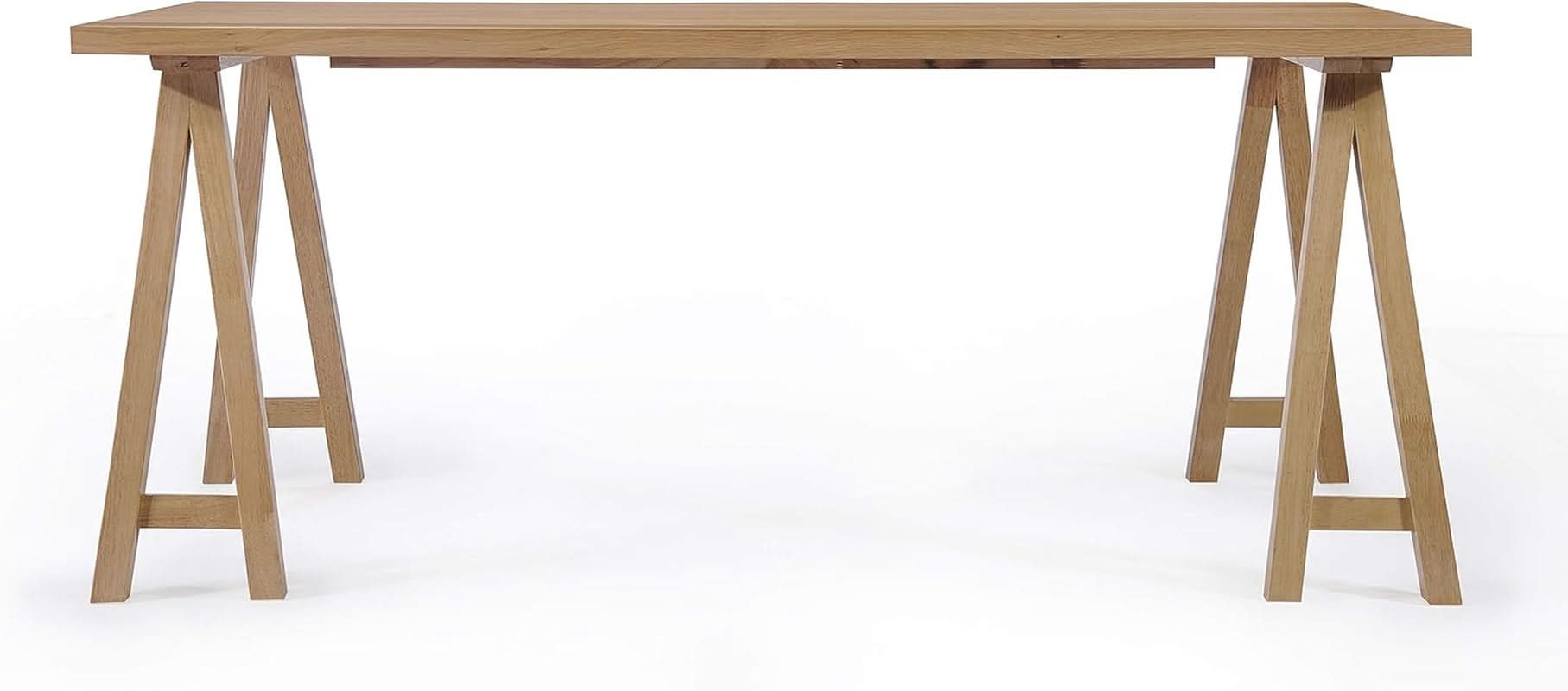 Mid Century Modern Dining Set 7 Piece Natural Oak Table
