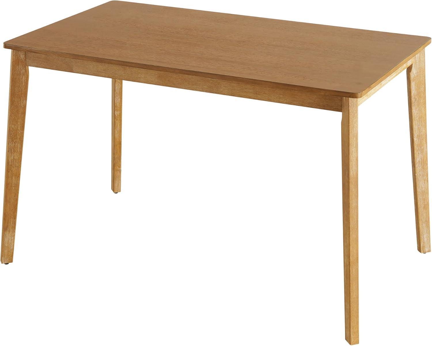 Mid Century Modern Farmhouse Dining Table 47 Inch Wood Legs