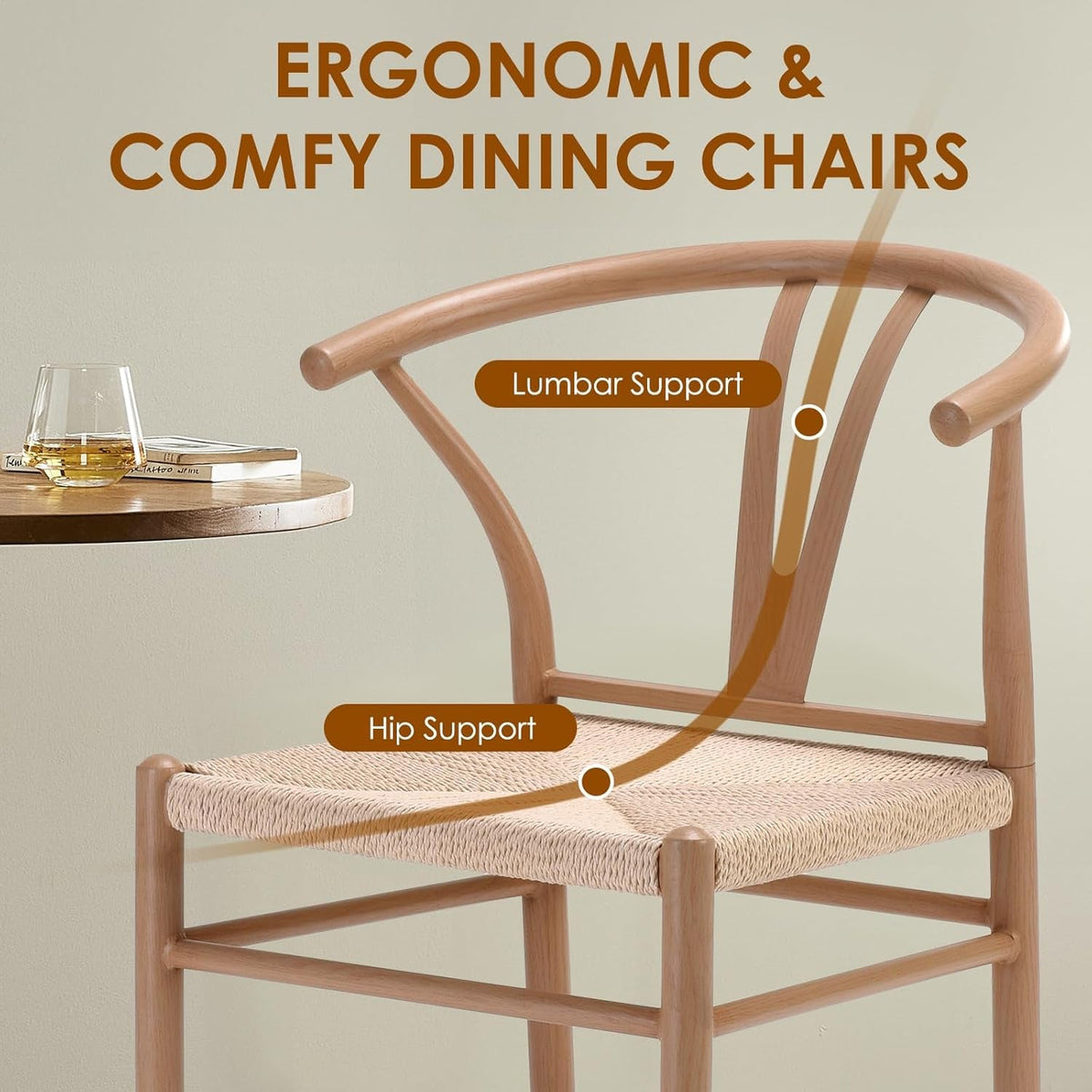 Mid Century Modern Metal Wishbone Dining Chairs Set of 2