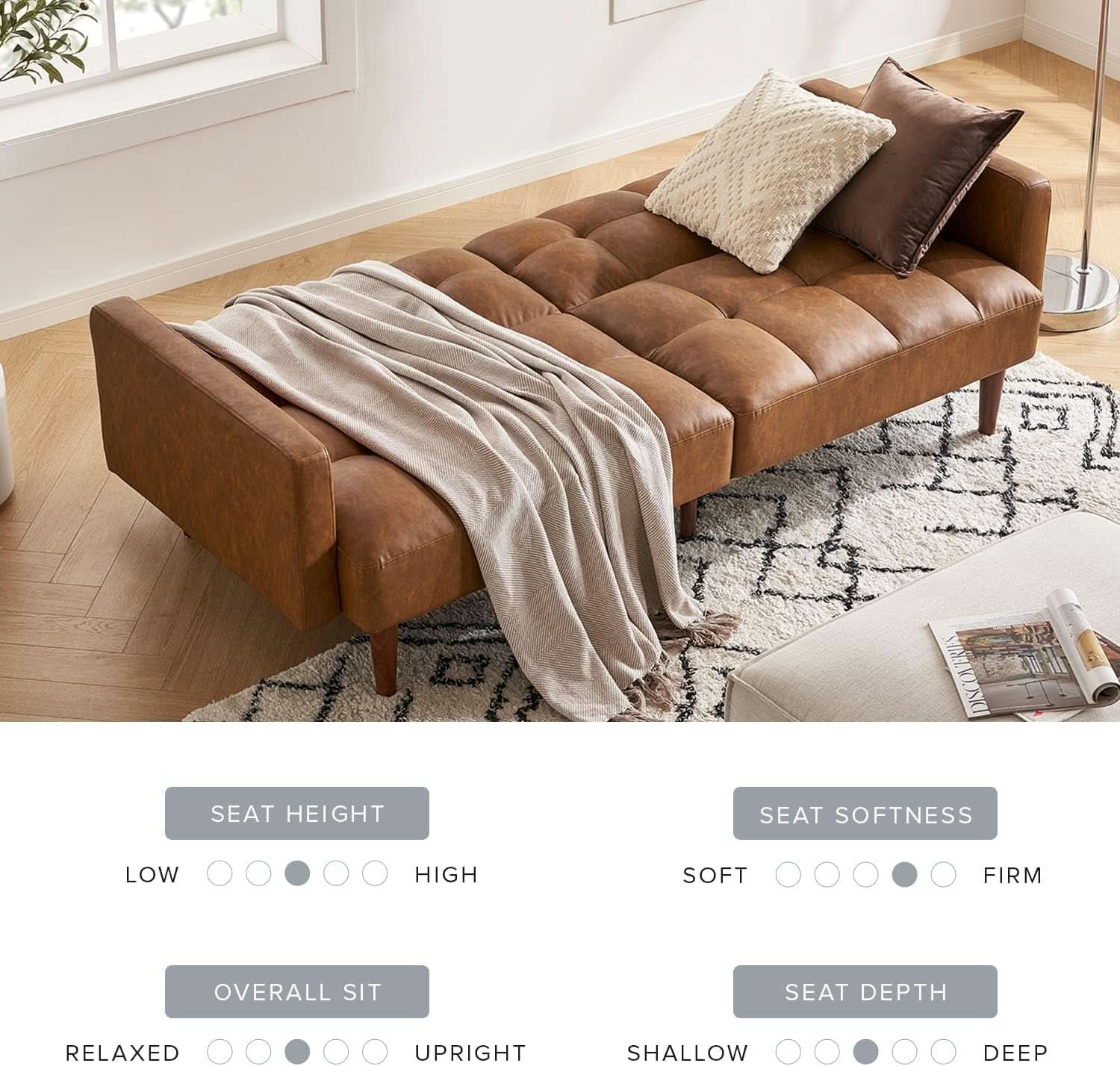 Mid Century Modern Multi Functional Sofa Bed Futon