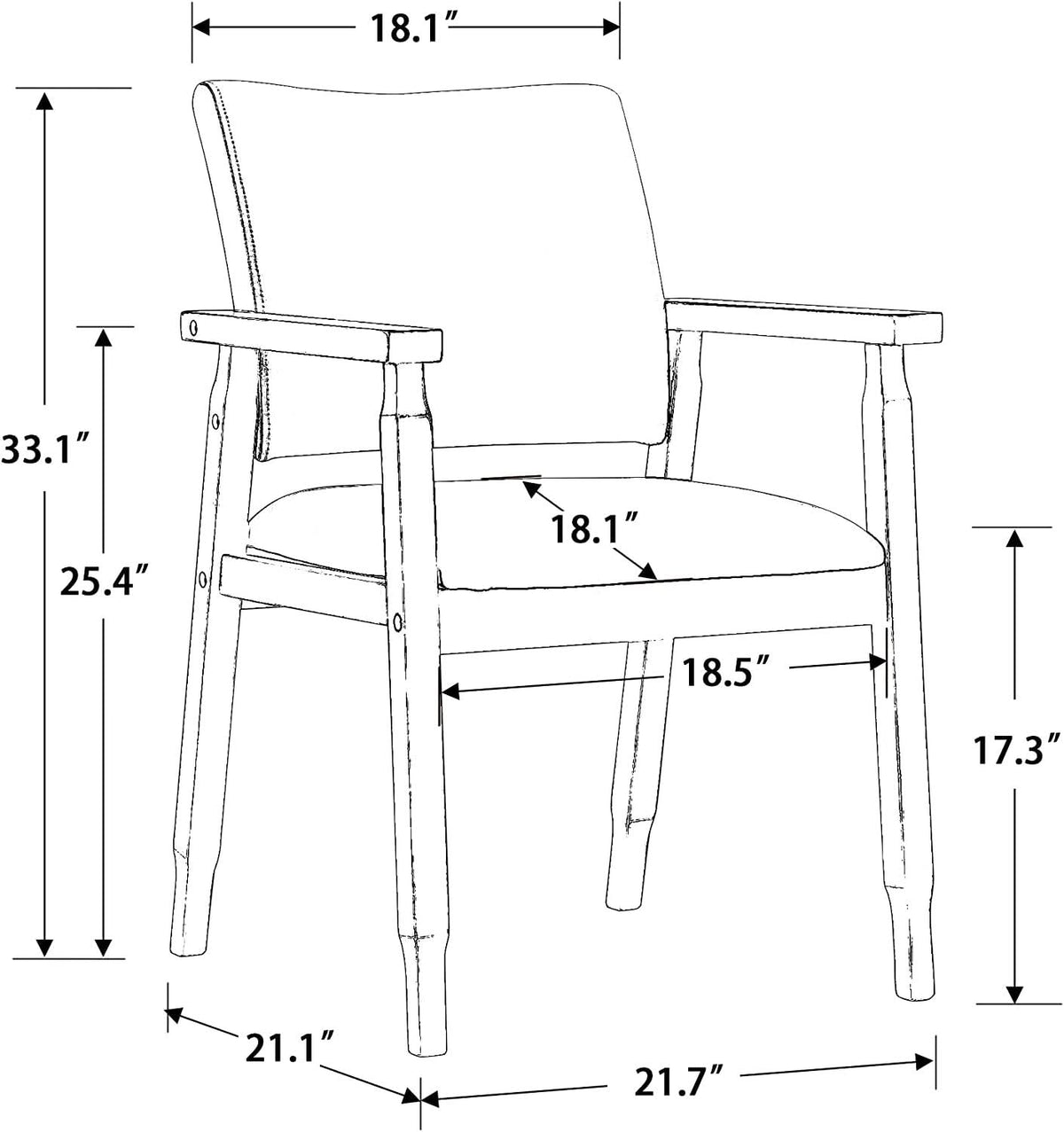Mid Century Modern Walnut Dining Chairs With Beige Fabric