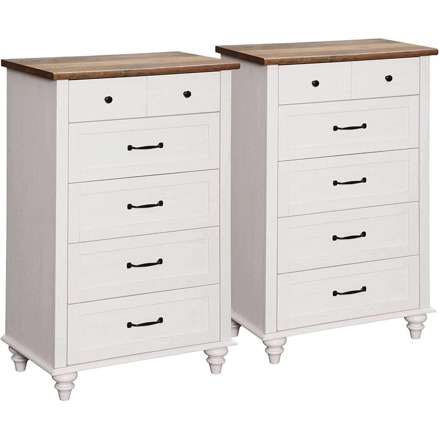 Mid Century Style 10 Drawer Dresser And TV Stand Two In One