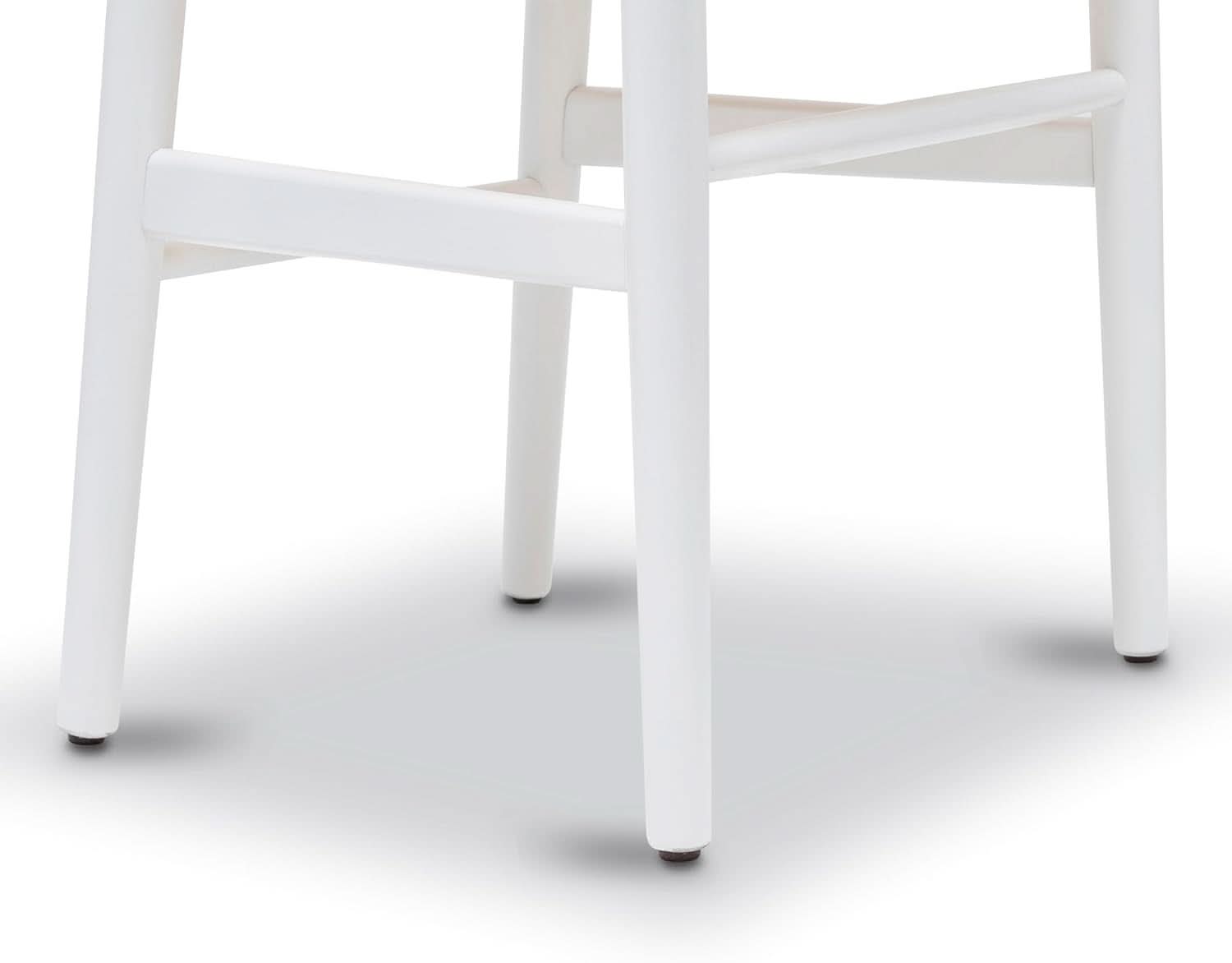 Mid Century White Weave Dining Chair For Dining Room
