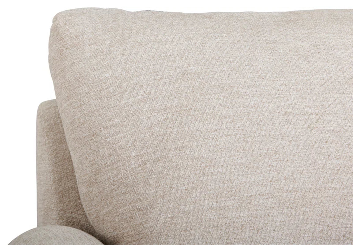 Mid Sized Transitional Sofa With Flared Arms Durable Frame
