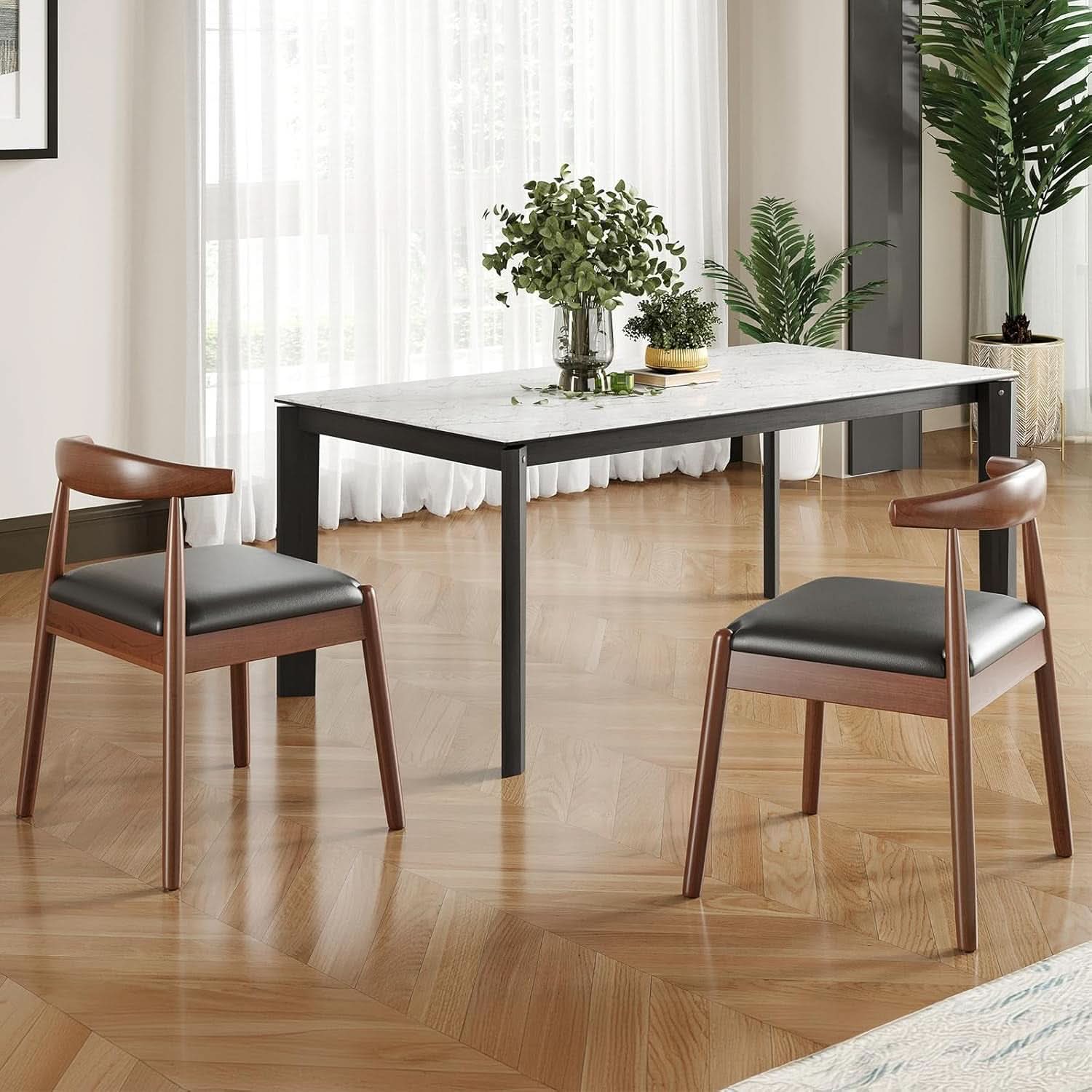 Midcentury Dining Chairs With Durable Premium Rope