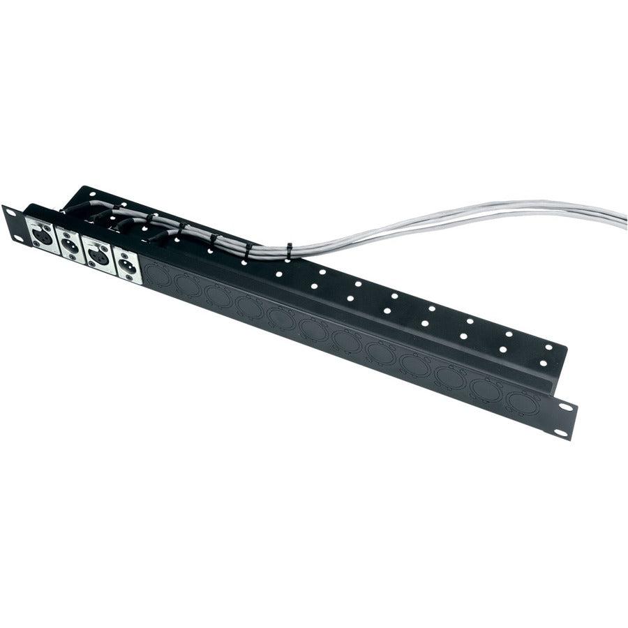 Middle Atlantic 1 RU Universal Connector Panel With Cable Shelf