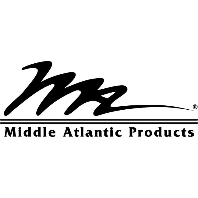 Middle Atlantic LBP Series Horizontal 4in Offset L-Shaped Rack Cable Management Lace Bar - 10 Pack LBP-4A