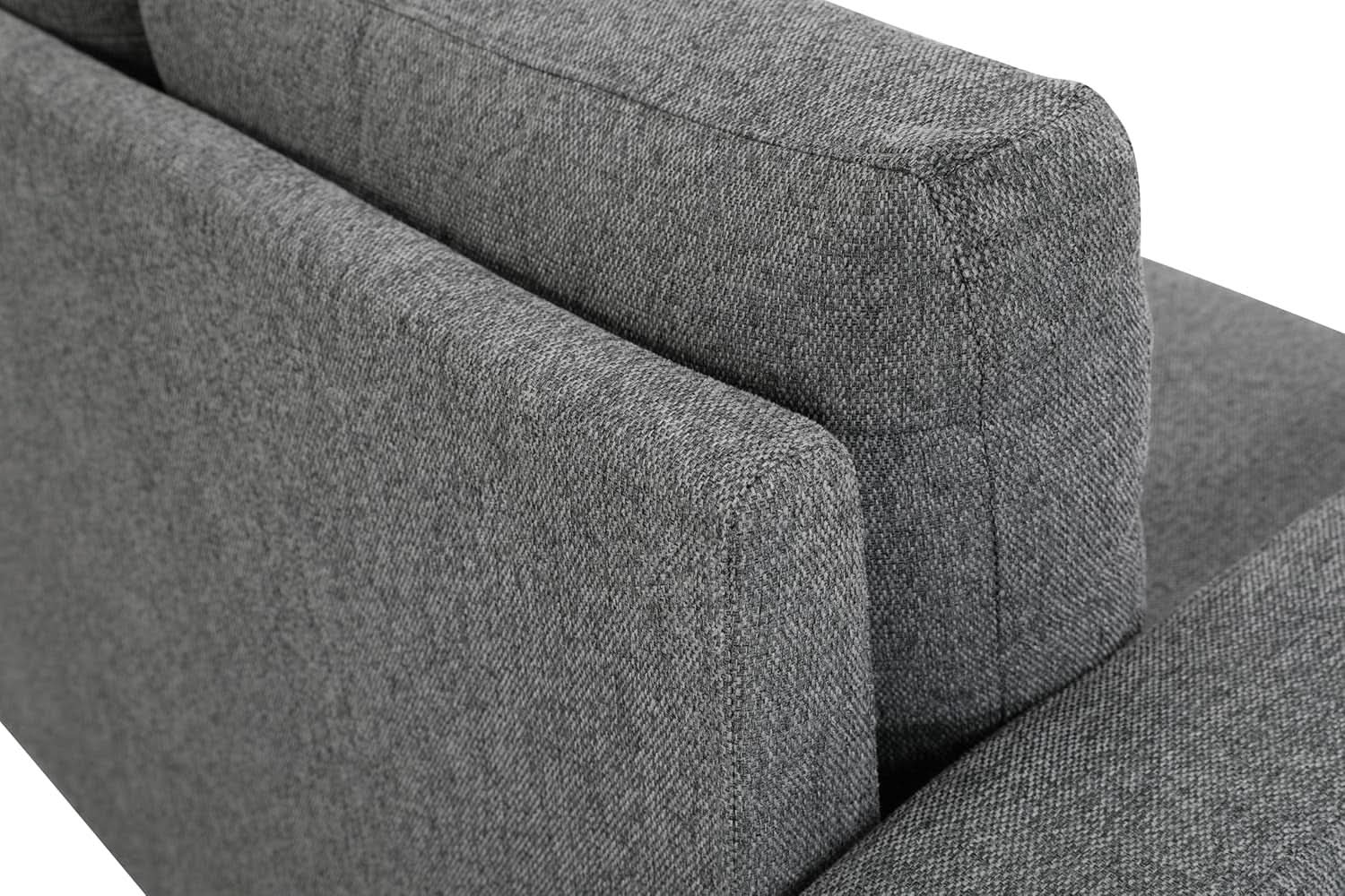 Miles 2 Piece Couch And Loveseat Set With Reversible Pillows Grey