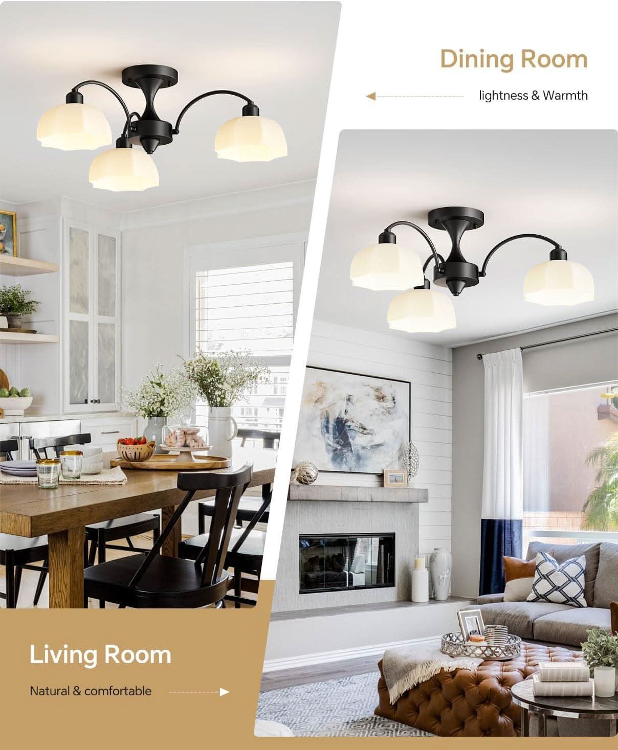 Milk Glass Sputnik Chandelier Adjustable Height Dimmable