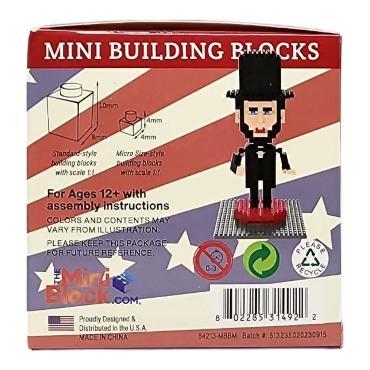 Abe Mini Blocks Mini Building Blocks - Abraham Lincoln