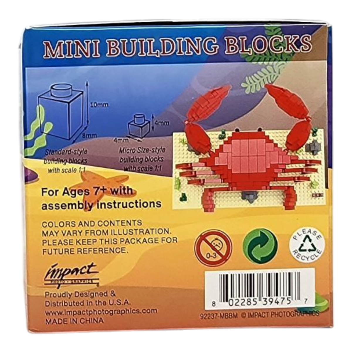 Mini Building Blocks - Crab