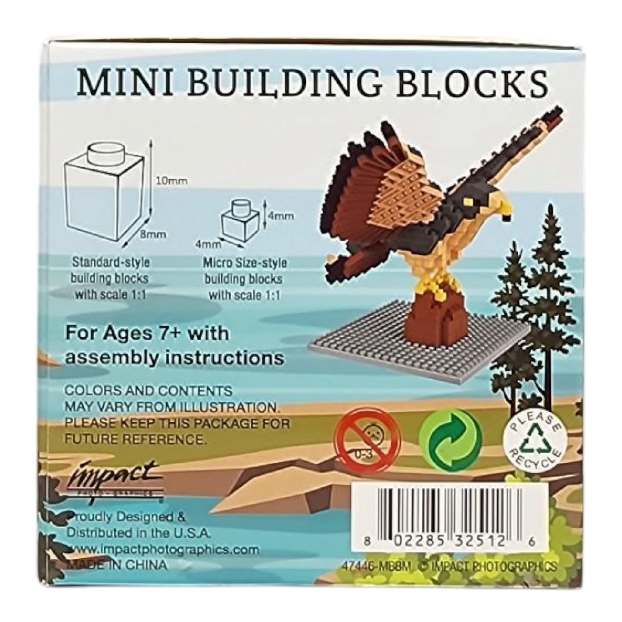 Mini Building Blocks - Peregrine Falcon