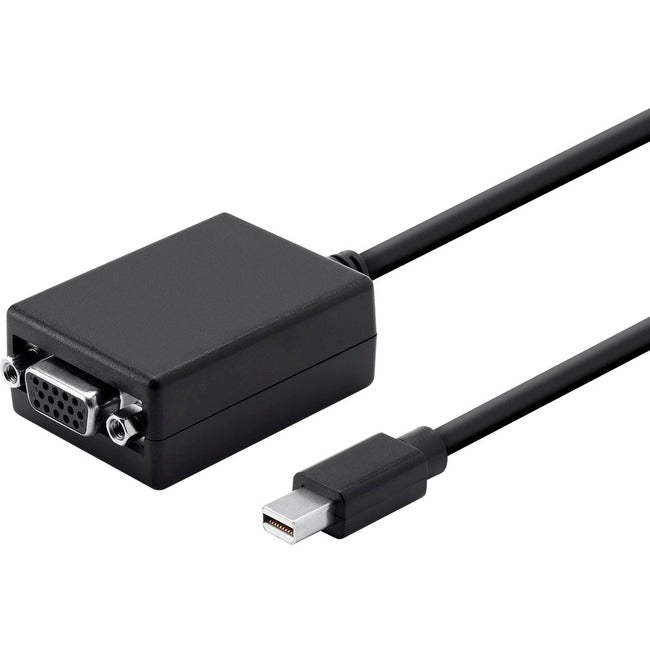Mini Dp 1.1 To Vga Adapter, Black