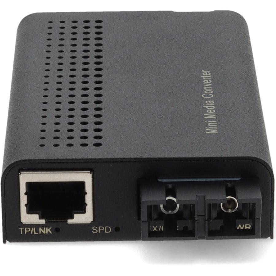 Mini Media Converter 10/100Base-TX to 100Base-FX SC MMF 2km | TecISoft ADD-FMCMN-FX-SC
