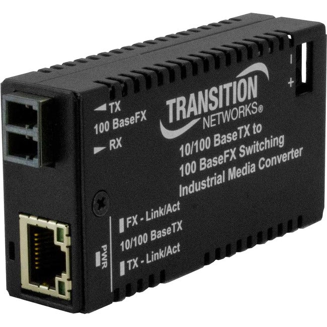 Mini Media Converter - Lantronix Fast Ethernet 10/100Base-TX to 100Base-FX LC | Tecisoft M/E-ISW-FX-02(MMLC)