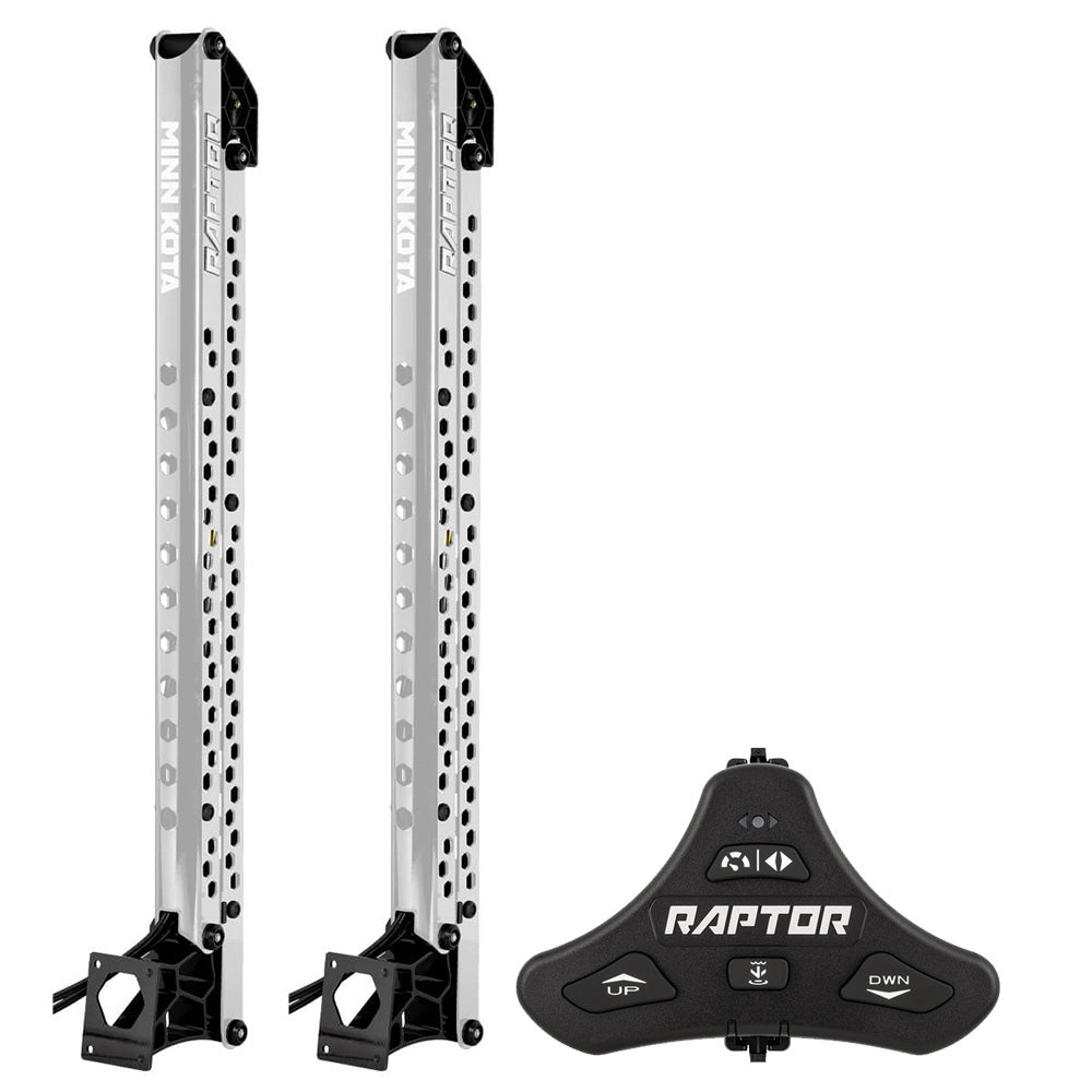 Minn Kota Raptor Bundle Pair - 10' Silver Shallow Water Anchors w/Active Anchoring &amp;