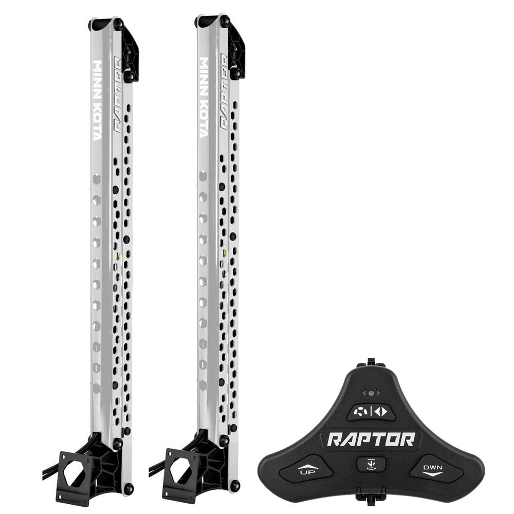 Minn Kota Raptor Bundle Pair - 8' Silver Shallow Water Anchors w/Active Anchoring &amp;