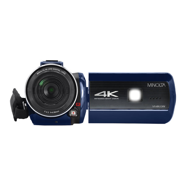 Minolta MN4K40NV-BL MN4K40NV 4K Ultra HD 16x Digital Zoom IR Night Vision Video