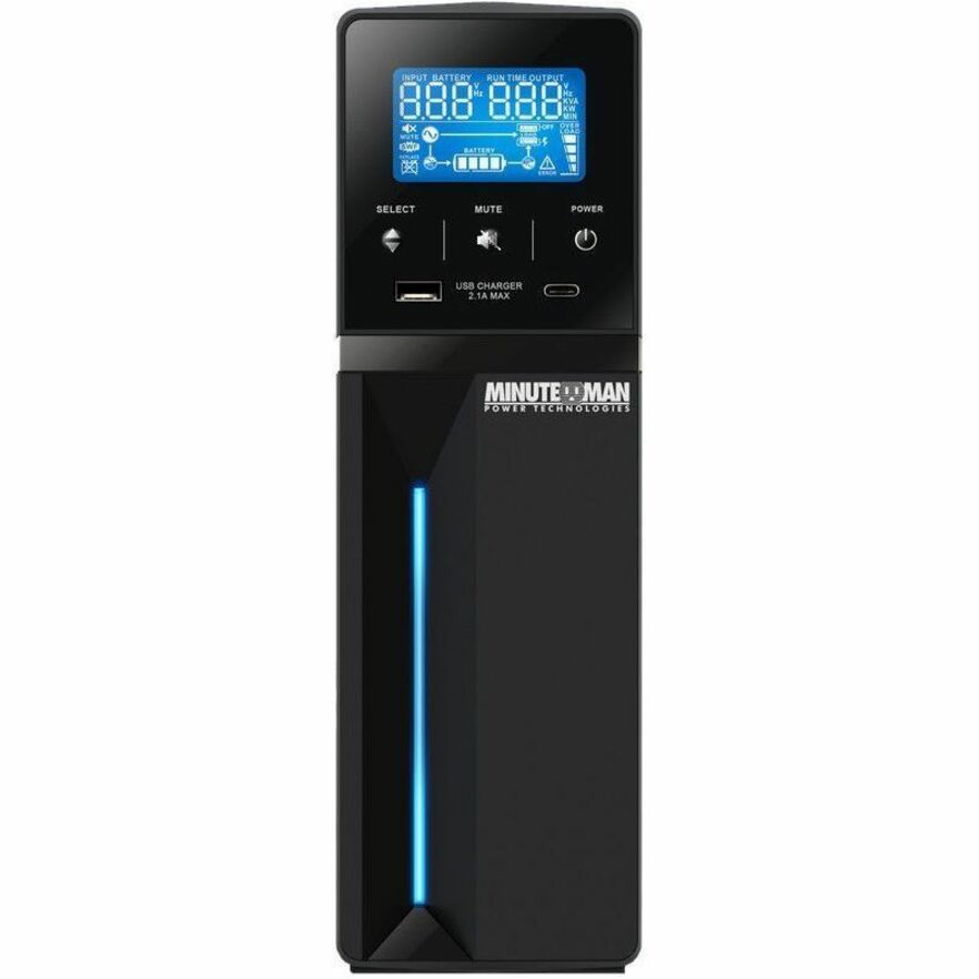 Minuteman Entrust-LG ETR1500LGU 1500VA Mini-tower UPS - Mini-tower - AVR - 120 V AC Input