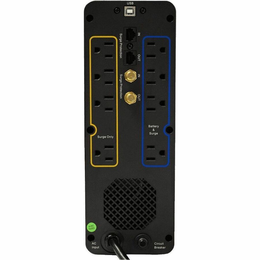 Minuteman Entrust-LG ETR550LG 550VA Mini-tower UPS - Mini-tower - AVR - 120 V AC Input -