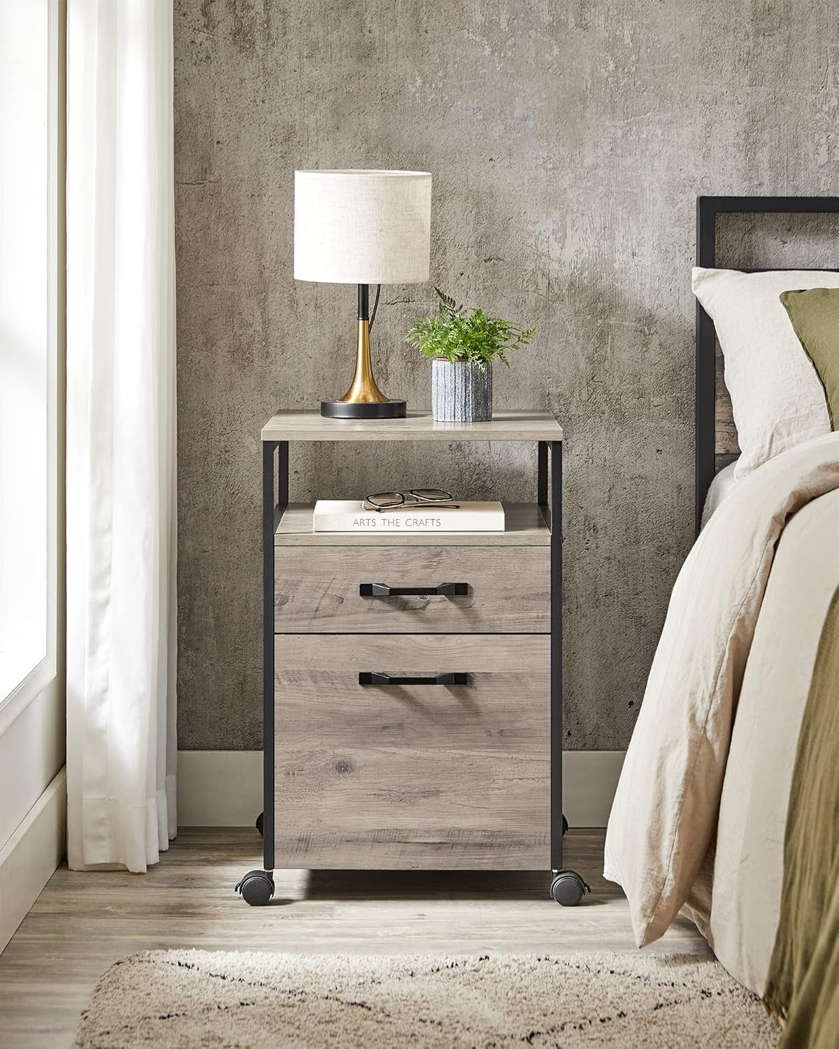 Mobile File Cabinet With Wheels For A4 Letter Size