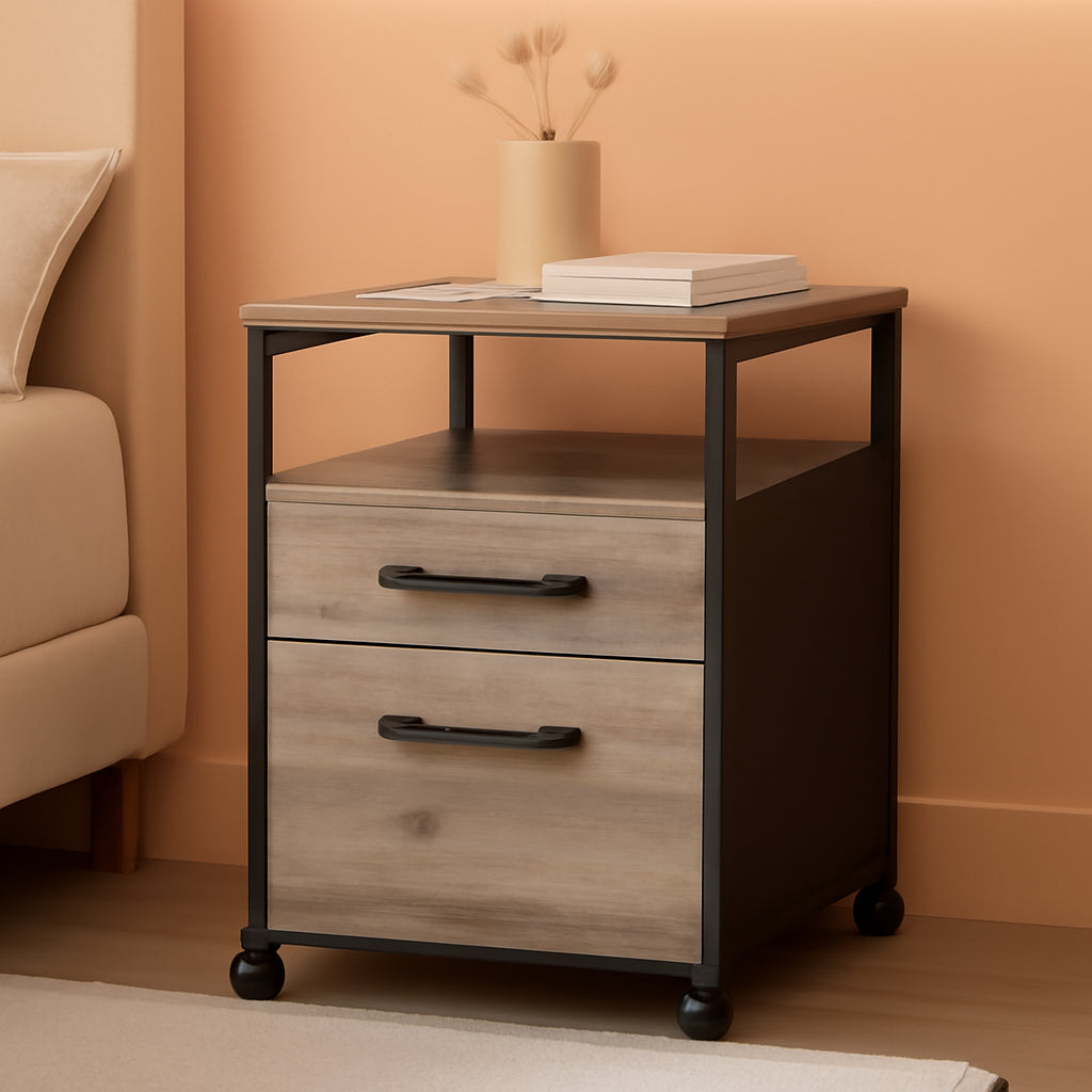 Mobile File Cabinet With Wheels For A4 Letter Size