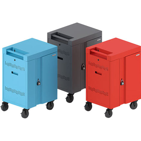 Mobile Laptop Stand - BRETFORD CUBE Cart Mini 20 Device Station | TecISoft TVCM20PAC-TZ