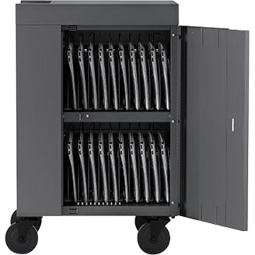 Mobile Laptop Stand - BRETFORD CUBE Cart Mini 20 Device Station | TecISoft TVCM20PAC-TZ