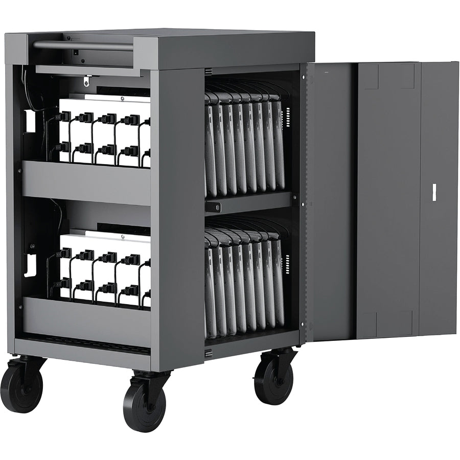 Mobile Laptop Stand - BRETFORD CUBE Cart Mini 20 Device Station | TecISoft TVCM20PAC-TZ