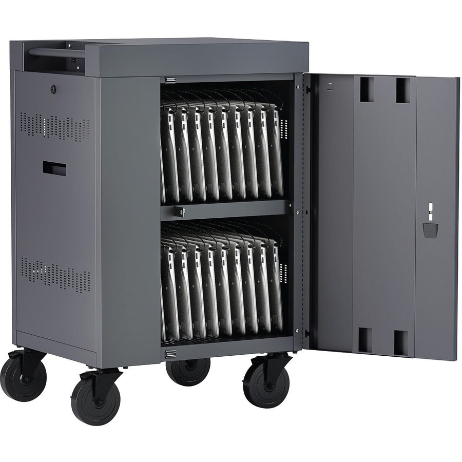 Mobile Laptop Stand - BRETFORD CUBE Cart Mini 20 Device Station | TecISoft TVCM20PAC-TZ