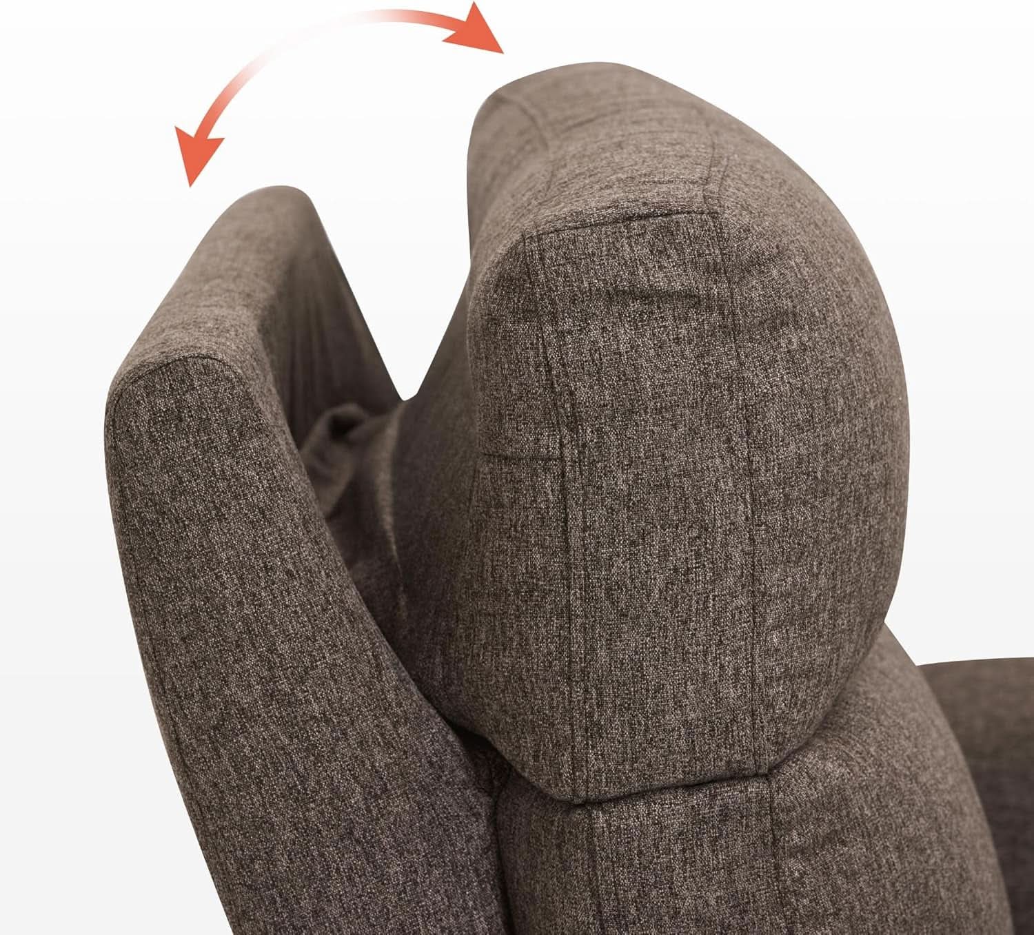 Mocha Power Recliner Loveseat With Massaging For Living Room Comfort