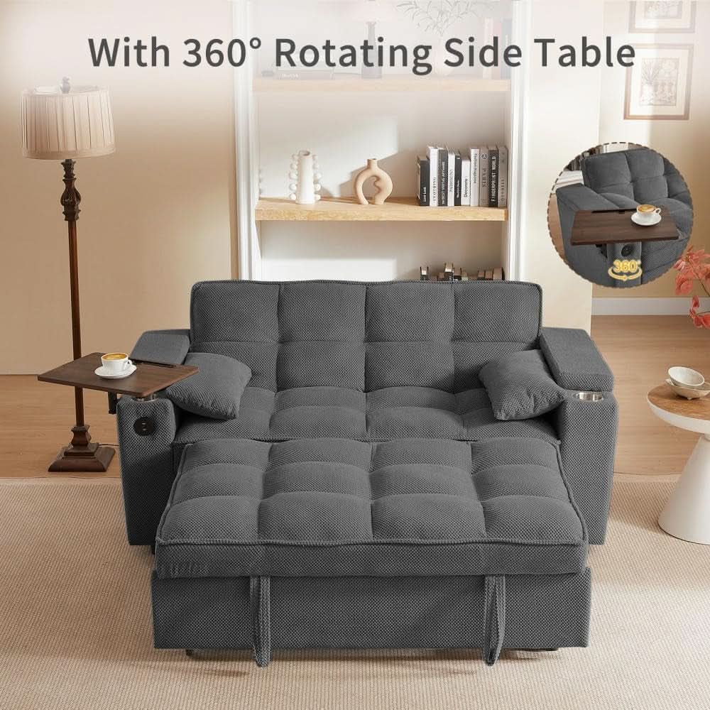 Modern 3 In 1 Folding Sofa Bed With Mattress