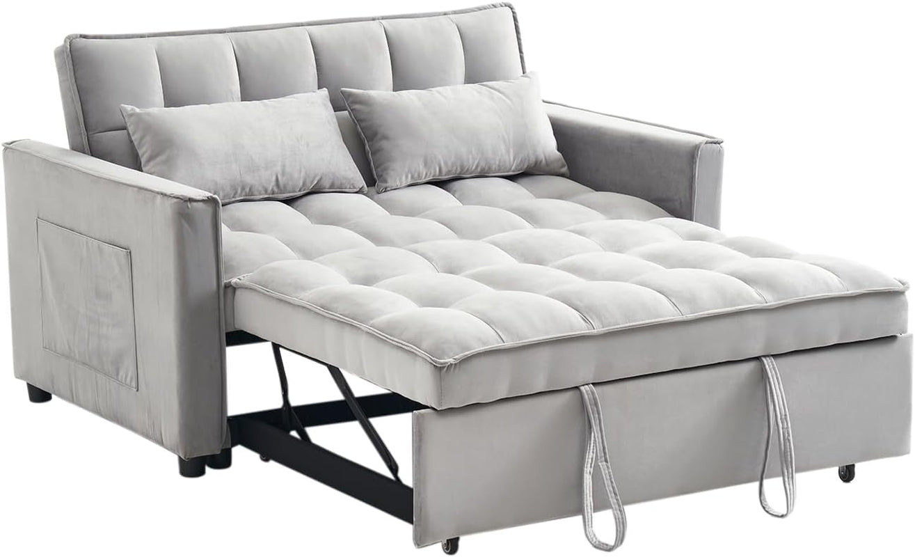 Modern 3 in 1 Sleeper Sofa Bed with Adjustable Backrest