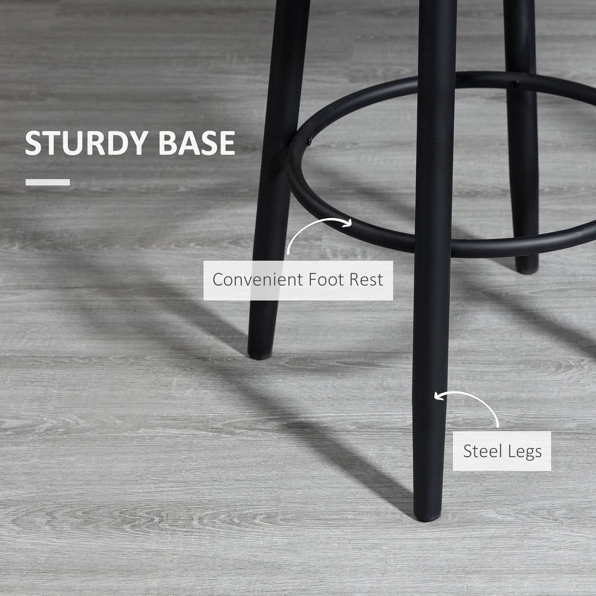 Modern 360 Degree Swivel Bar Stools Set of Two