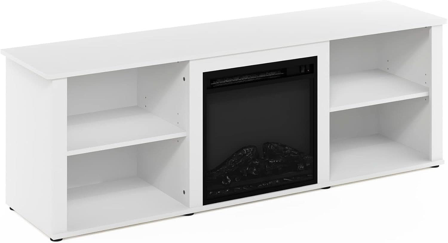 Modern 70 Inch TV Stand With Electric Fireplace