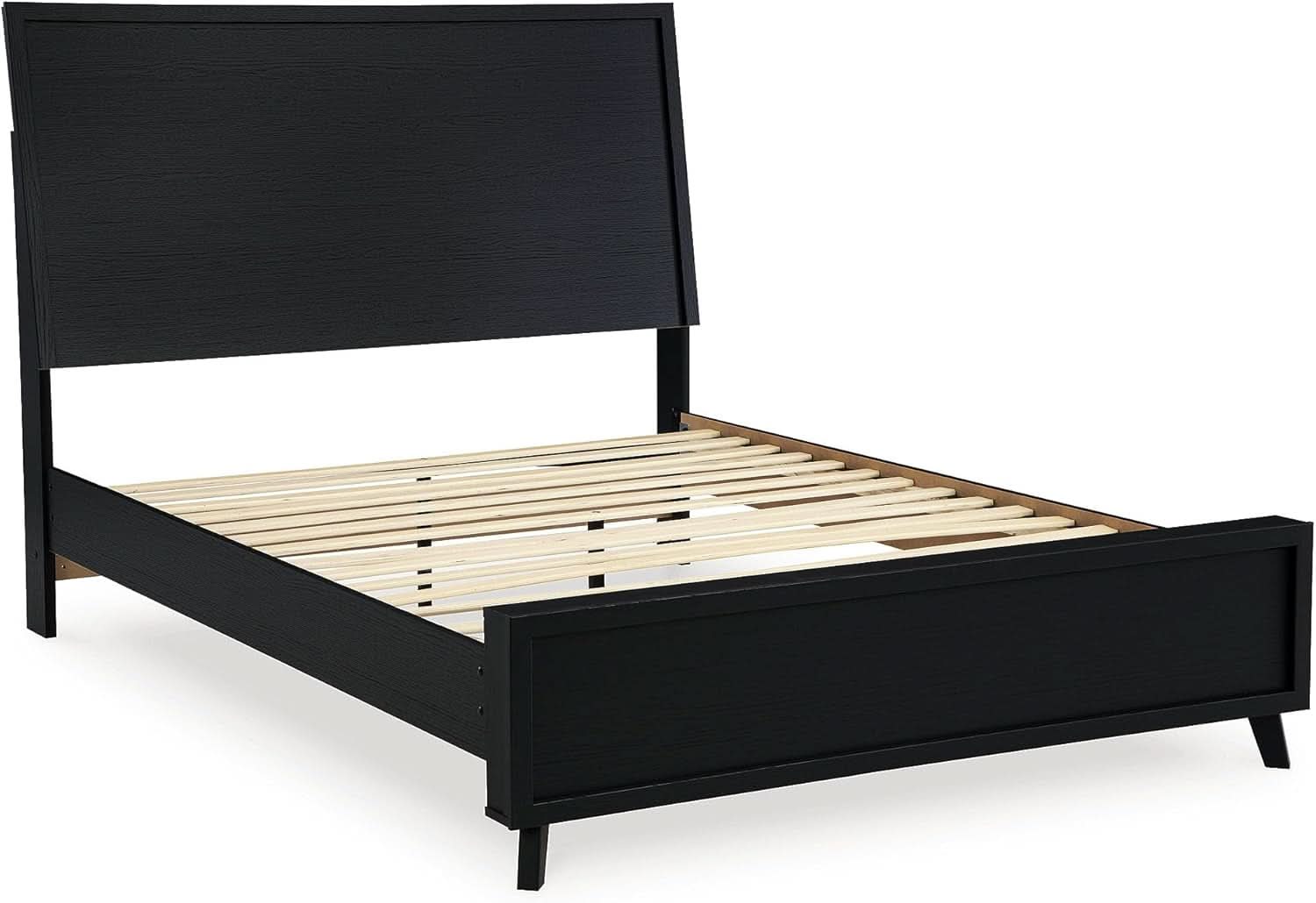 Modern Black Queen Panel Headboard for Stylish Bedrooms