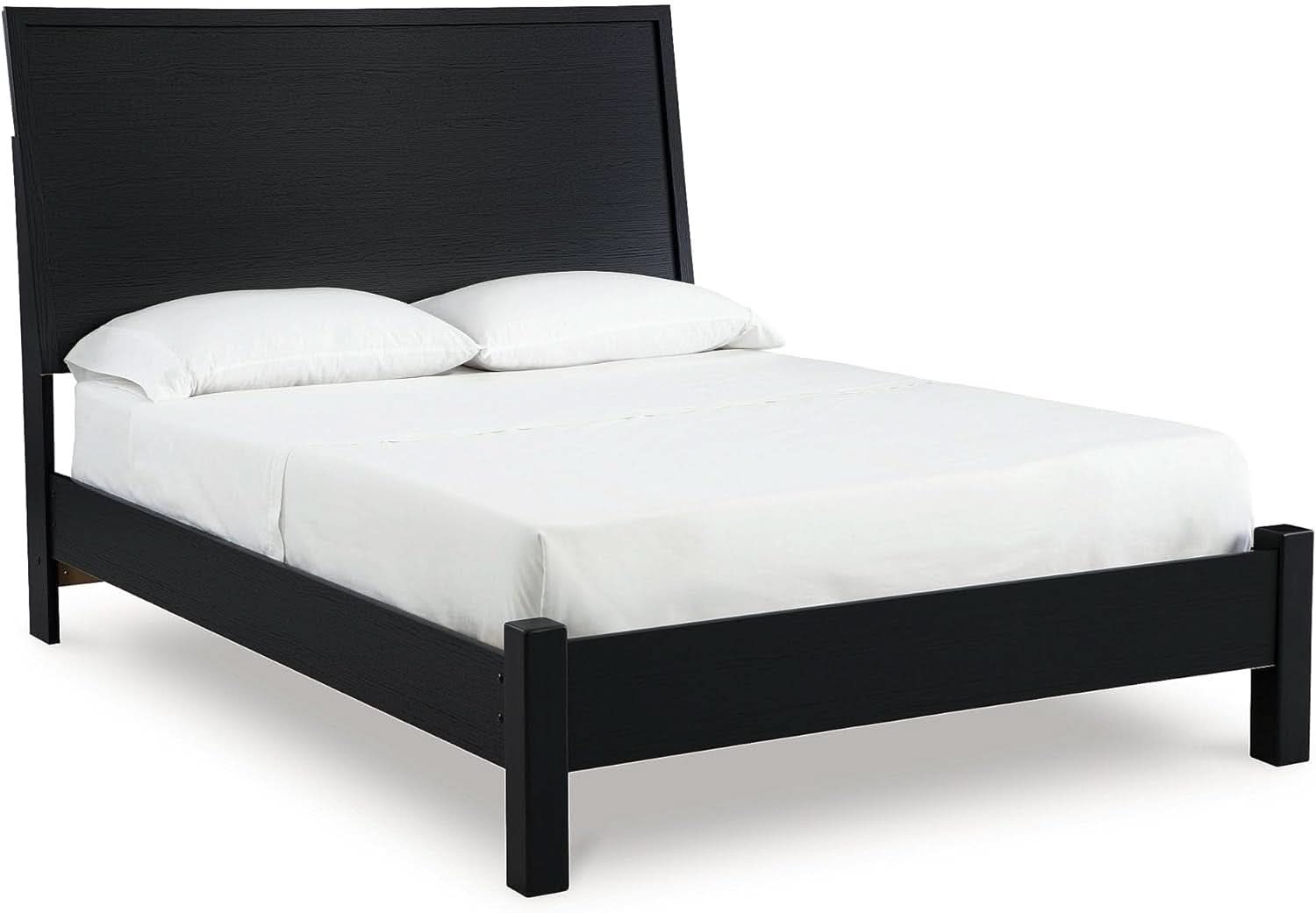 Modern Black Queen Panel Headboard for Stylish Bedrooms