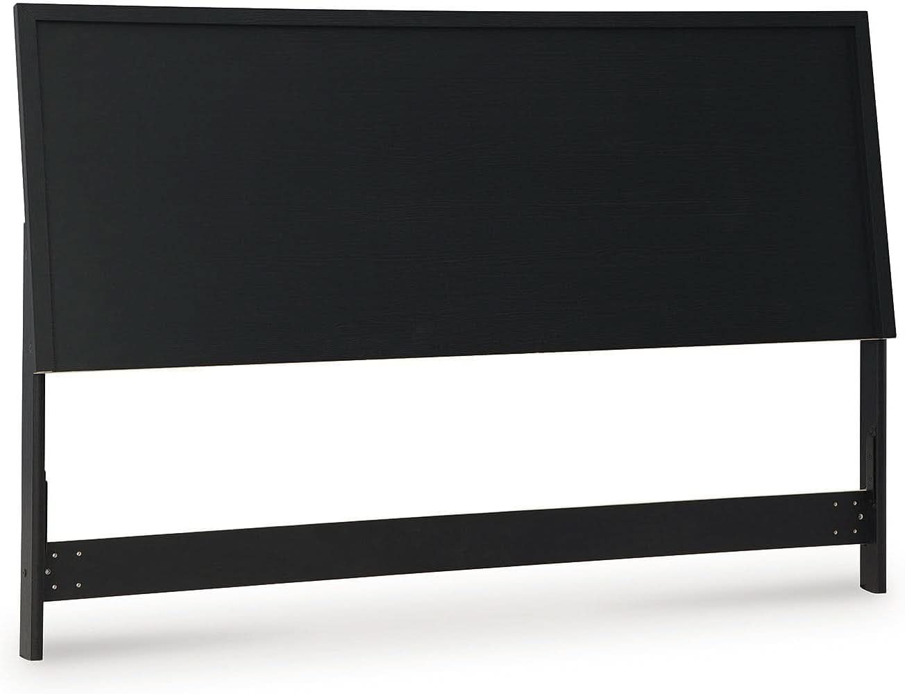 Modern Black Queen Panel Headboard for Stylish Bedrooms