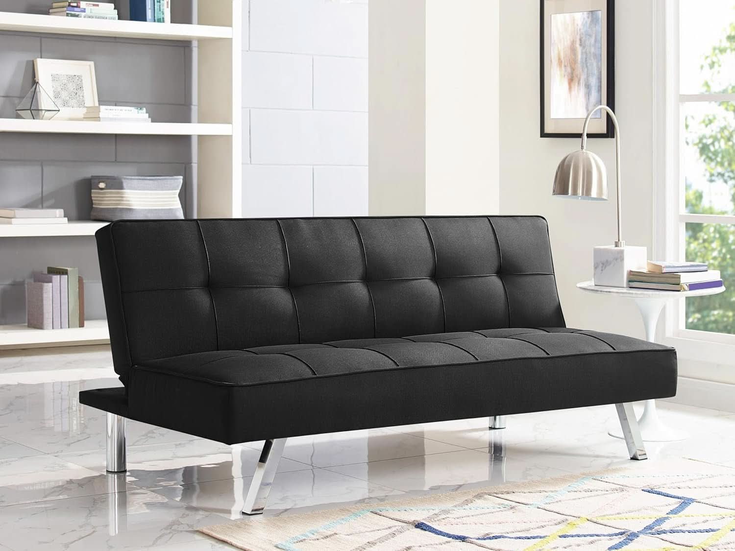 Modern Convertible Sofa Bed with Easy Care Upholstery