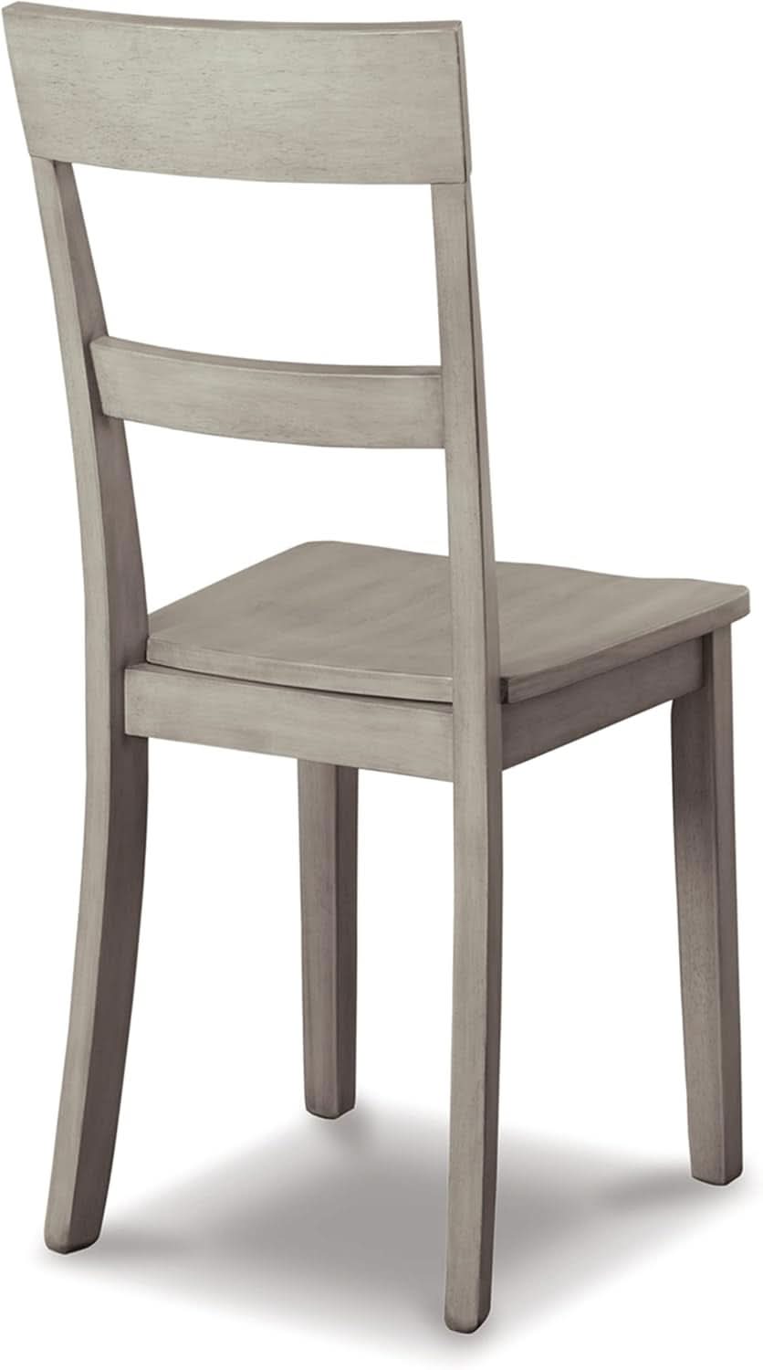 Modern Farmhouse 18 Inch Weathered Wood Dining Chairs Gray
