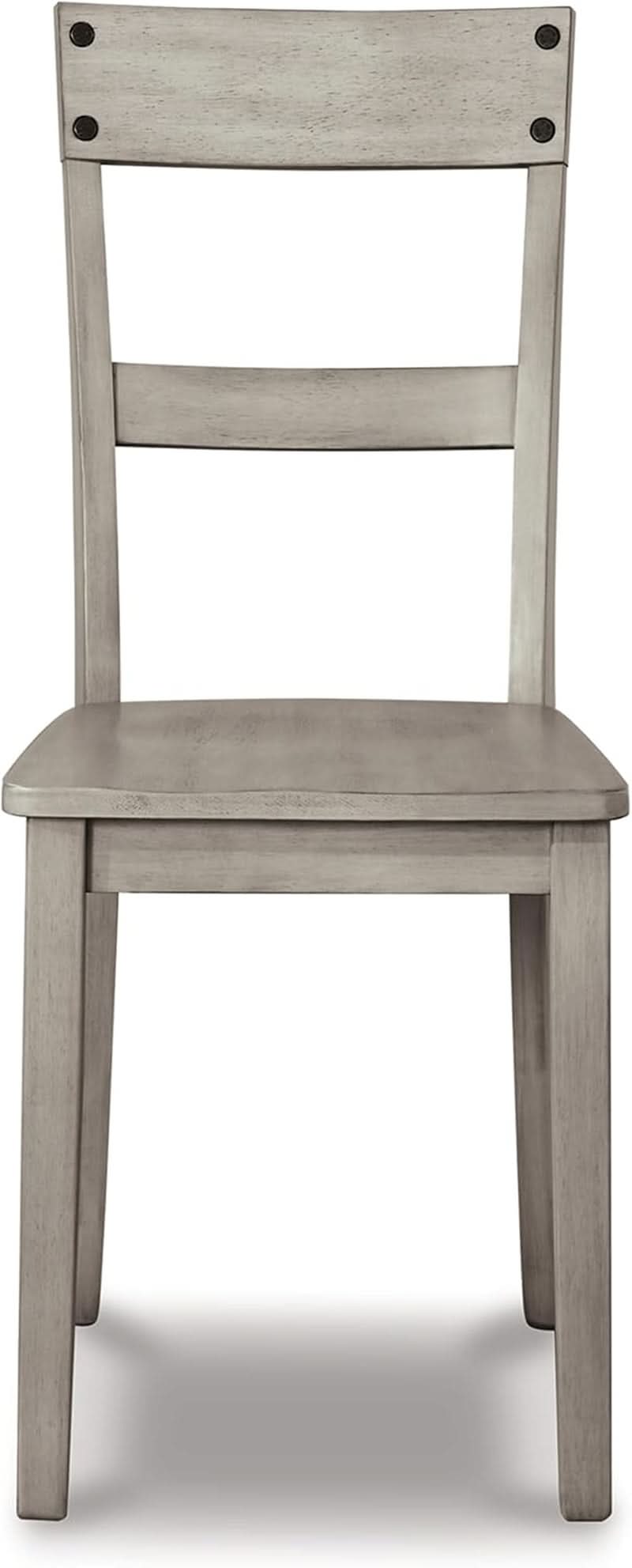 Modern Farmhouse 18 Inch Weathered Wood Dining Chairs Gray