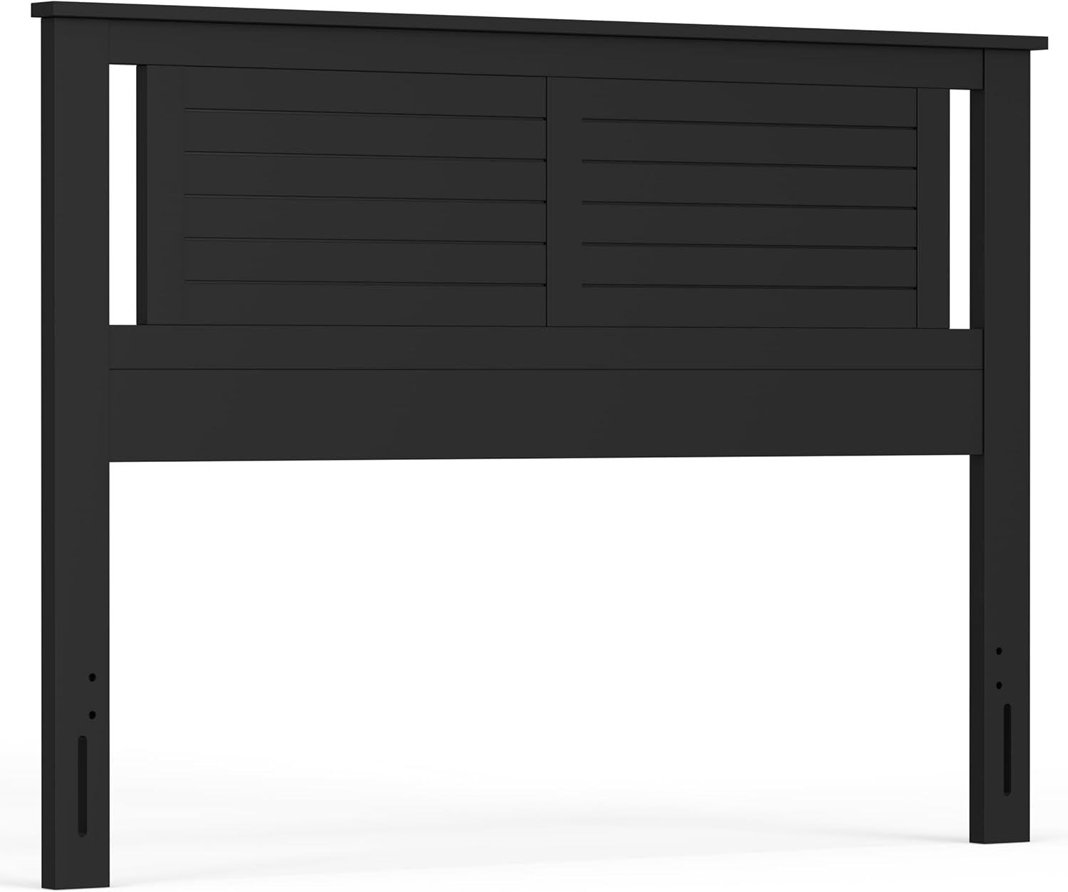 Modern Farmhouse Queen Headboard in Black with Scoring