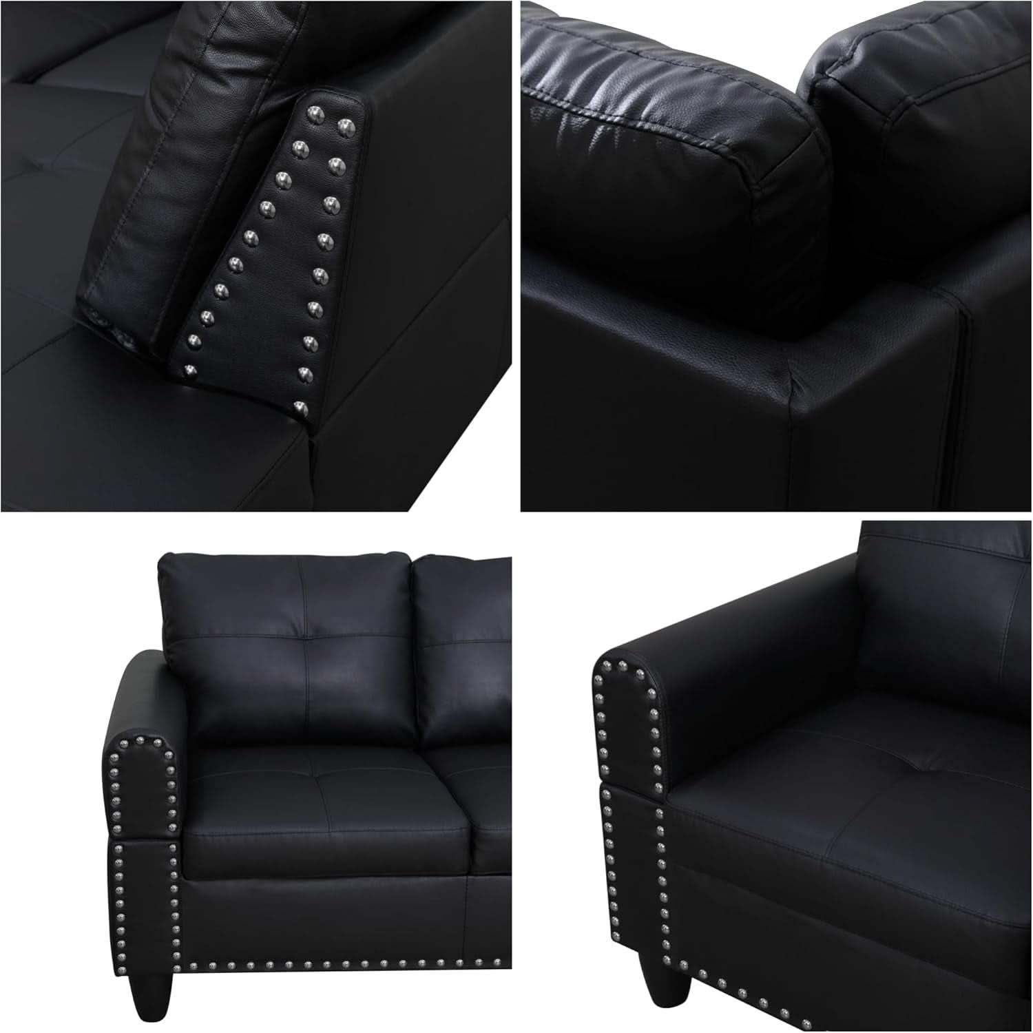 Modern L Shaped Modular Sofa with Chaise Comfort