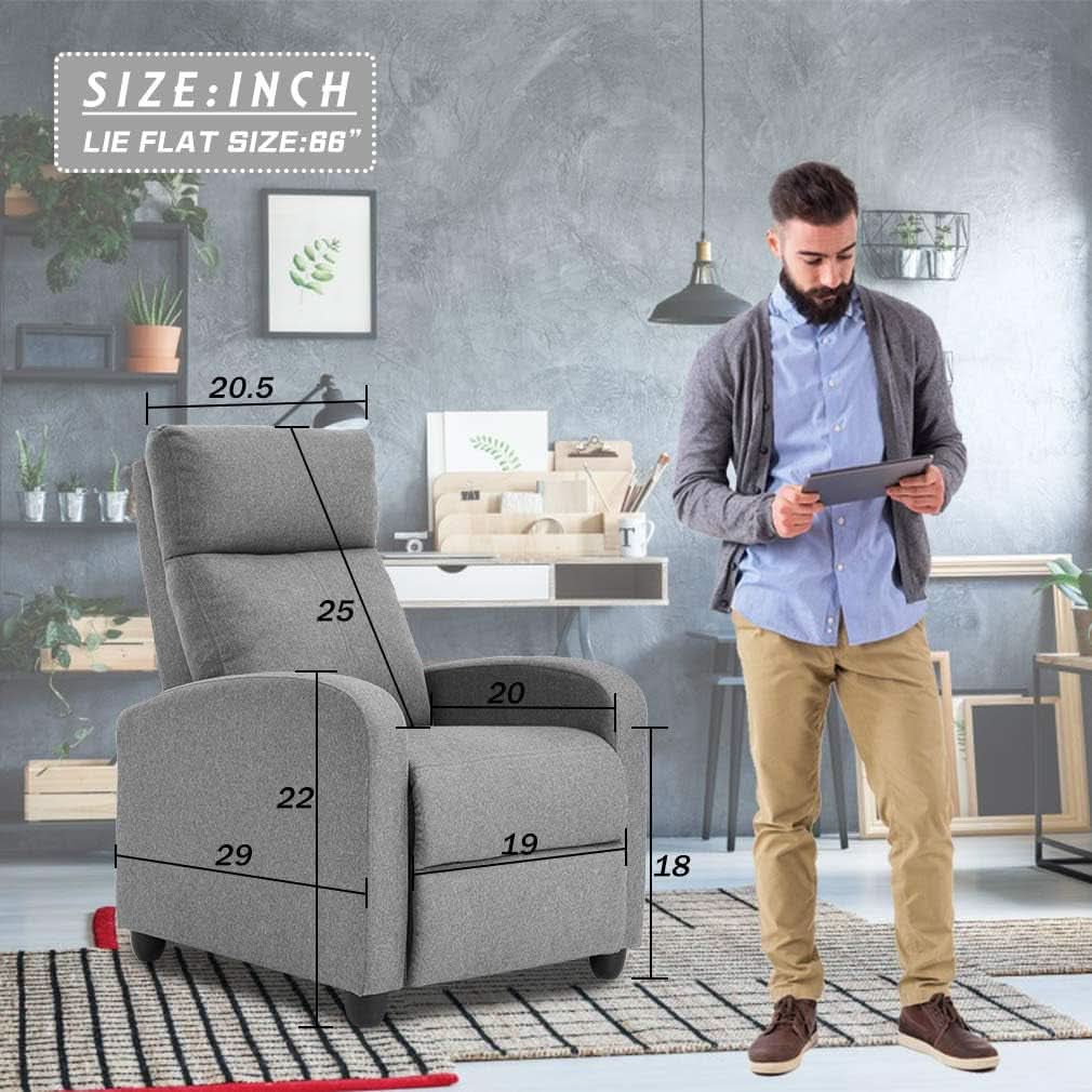Modern Massage Recliner Chair For Living Room Fabric
