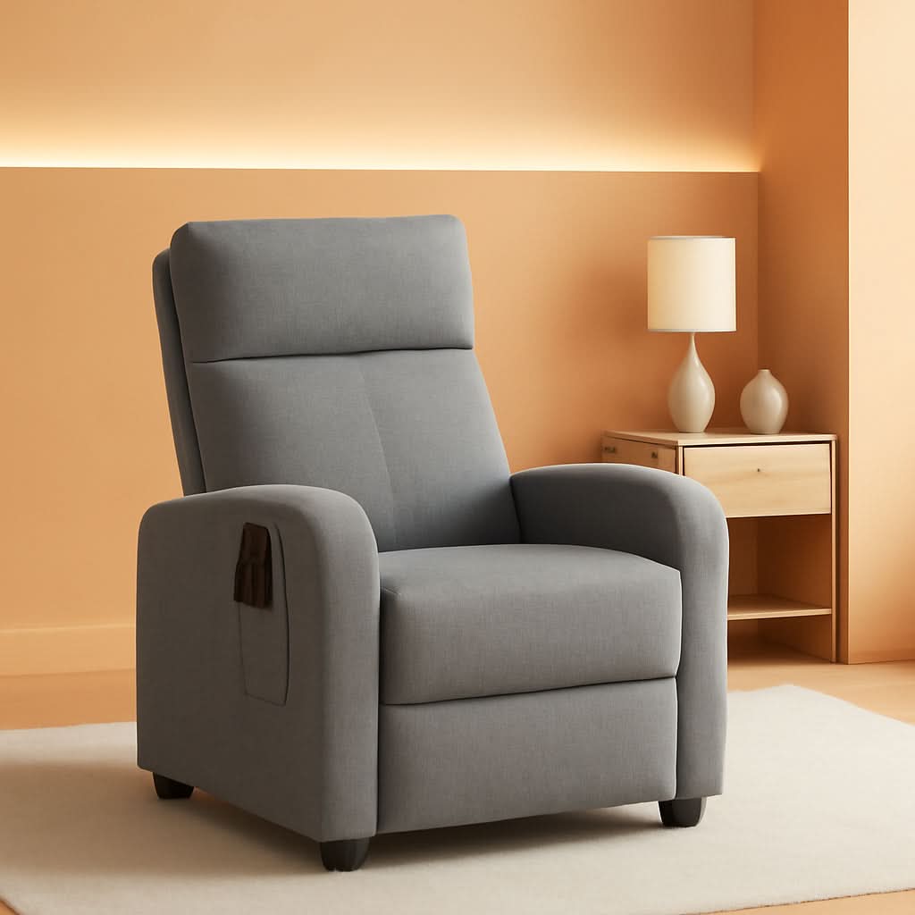 Modern Massage Recliner Chair For Living Room Fabric