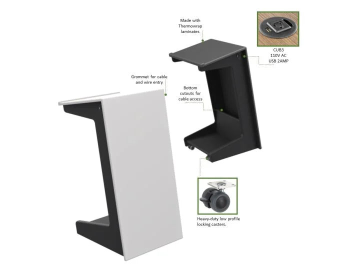 Modern Mobile Lectern LEX72