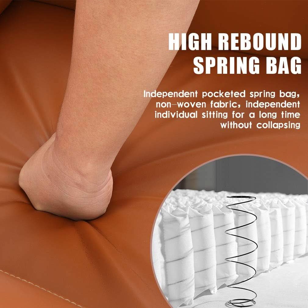 Modern PU Leather Recliner Chair With Padded Seat Comfort