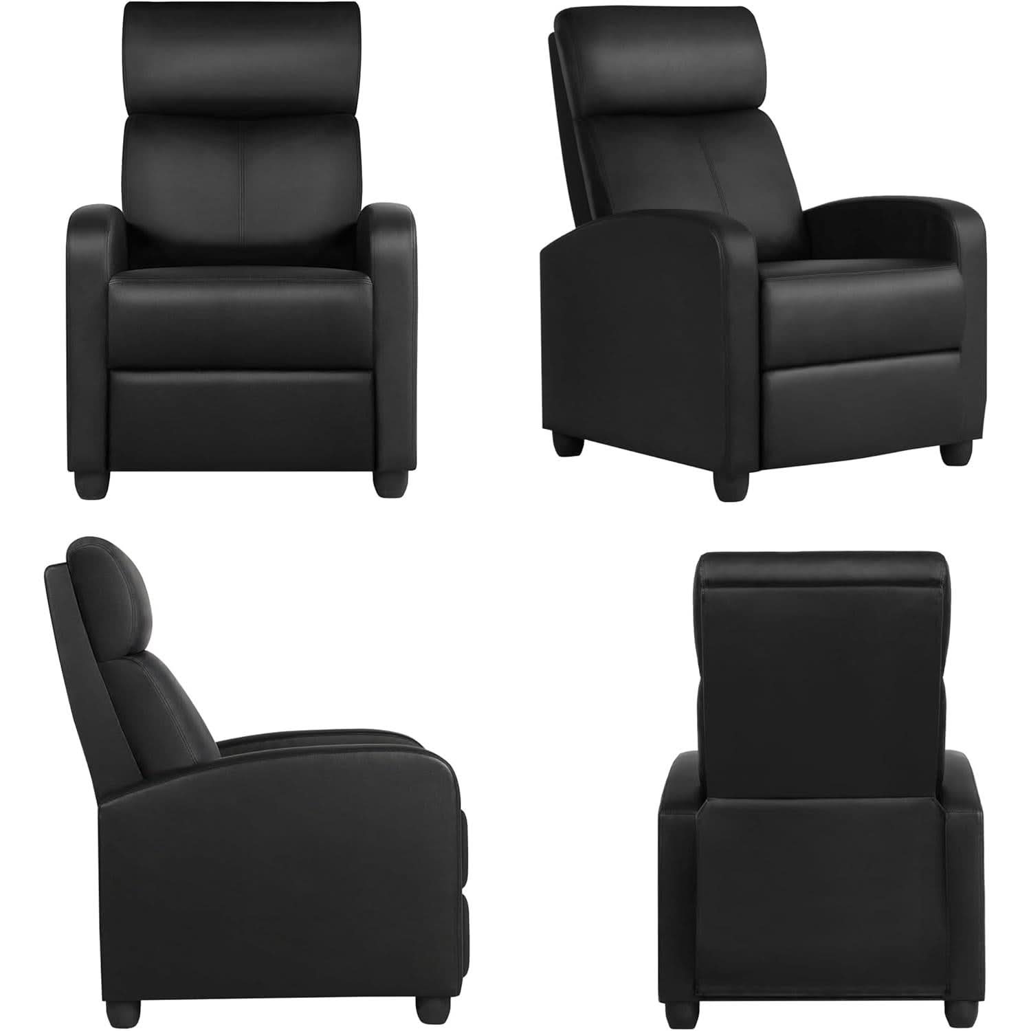 Modern Recliner Sofa With Lumbar Support And Plush Comfort